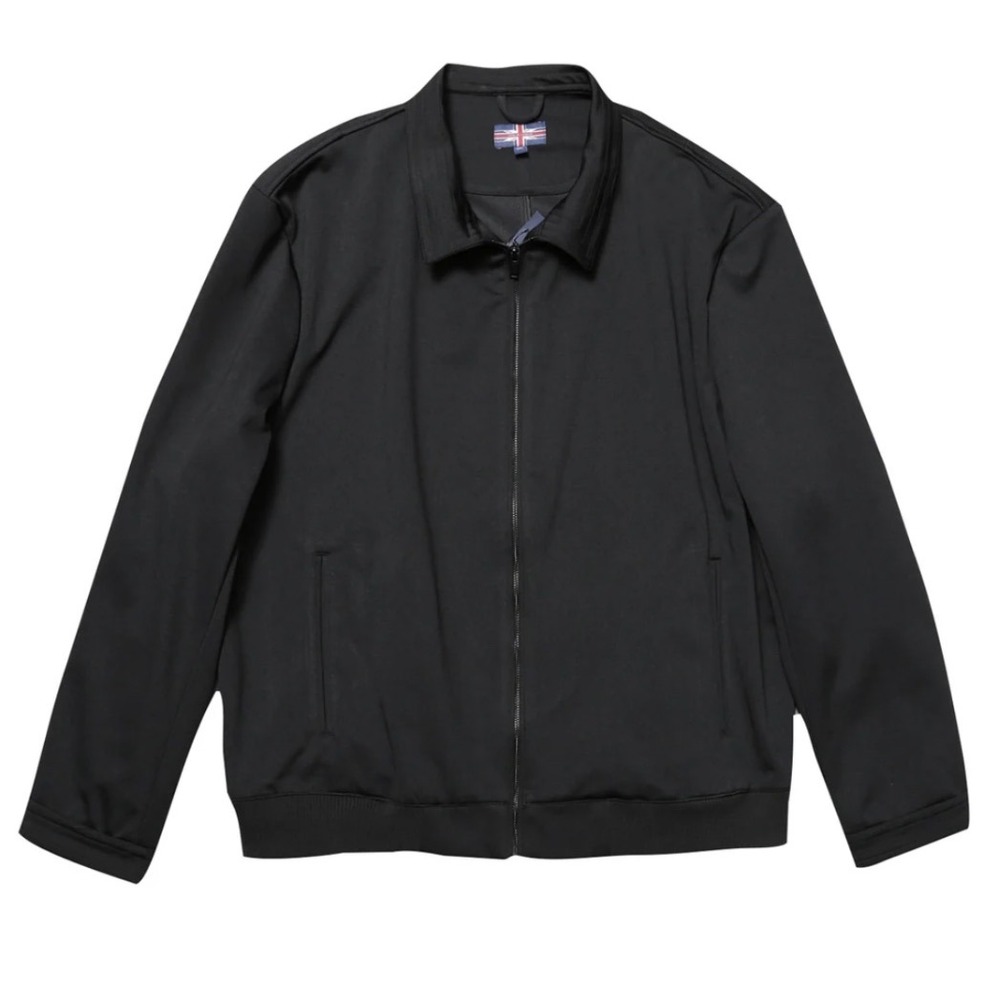 Soul of London Black Jacket Mens Size‎ 5XL Tall NEW NWT Full Zip Coat Minimalist